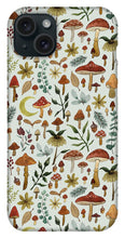 Load image into Gallery viewer, Botanical Mushroom Forest Pattern - Phone Case