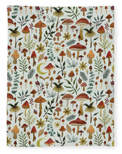 Load image into Gallery viewer, Botanical Mushroom Forest Pattern - Blanket