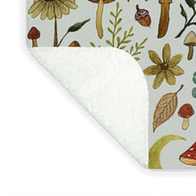 Load image into Gallery viewer, Botanical Mushroom Forest Pattern - Blanket