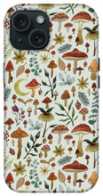 Load image into Gallery viewer, Botanical Mushroom Forest Pattern - Phone Case