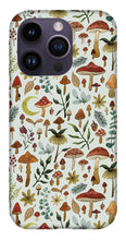 Load image into Gallery viewer, Botanical Mushroom Forest Pattern - Phone Case