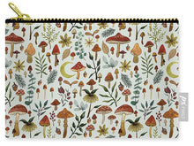 Load image into Gallery viewer, Botanical Mushroom Forest Pattern - Zip Pouch