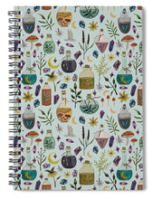 Load image into Gallery viewer, Botanical Potions Pattern - Spiral Notebook