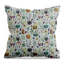 Load image into Gallery viewer, Botanical Potions Pattern - Throw Pillow