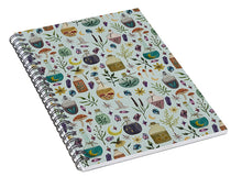 Load image into Gallery viewer, Botanical Potions Pattern - Spiral Notebook