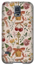 Load image into Gallery viewer, Bows, Flowers and Cherries Pattern - Phone Case