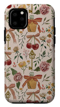 Load image into Gallery viewer, Bows, Flowers and Cherries Pattern - Phone Case