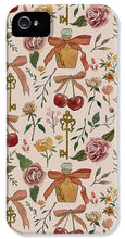 Load image into Gallery viewer, Bows, Flowers and Cherries Pattern - Phone Case