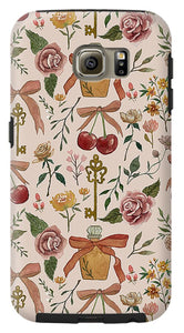 Bows, Flowers and Cherries Pattern - Phone Case