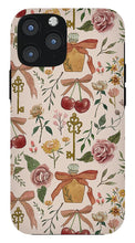 Load image into Gallery viewer, Bows, Flowers and Cherries Pattern - Phone Case