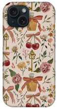 Load image into Gallery viewer, Bows, Flowers and Cherries Pattern - Phone Case