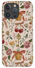 Load image into Gallery viewer, Bows, Flowers and Cherries Pattern - Phone Case