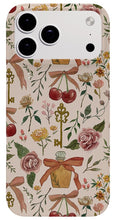 Load image into Gallery viewer, Bows, Flowers and Cherries Pattern - Phone Case