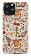 Load image into Gallery viewer, Bows, Flowers and Cherries Pattern - Phone Case