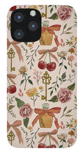 Load image into Gallery viewer, Bows, Flowers and Cherries Pattern - Phone Case