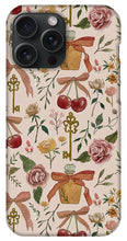 Load image into Gallery viewer, Bows, Flowers and Cherries Pattern - Phone Case