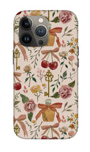 Load image into Gallery viewer, Bows, Flowers and Cherries Pattern - Phone Case