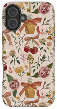 Load image into Gallery viewer, Bows, Flowers and Cherries Pattern - Phone Case