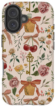 Load image into Gallery viewer, Bows, Flowers and Cherries Pattern - Phone Case