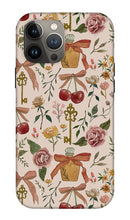 Load image into Gallery viewer, Bows, Flowers and Cherries Pattern - Phone Case