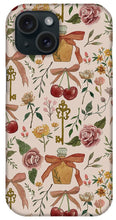 Load image into Gallery viewer, Bows, Flowers and Cherries Pattern - Phone Case