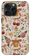 Load image into Gallery viewer, Bows, Flowers and Cherries Pattern - Phone Case