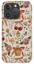 Load image into Gallery viewer, Bows, Flowers and Cherries Pattern - Phone Case