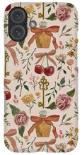 Load image into Gallery viewer, Bows, Flowers and Cherries Pattern - Phone Case