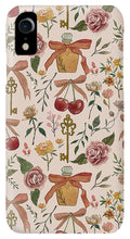 Load image into Gallery viewer, Bows, Flowers and Cherries Pattern - Phone Case