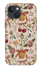 Load image into Gallery viewer, Bows, Flowers and Cherries Pattern - Phone Case