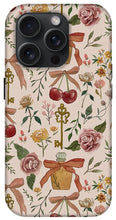 Load image into Gallery viewer, Bows, Flowers and Cherries Pattern - Phone Case