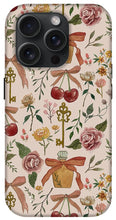 Load image into Gallery viewer, Bows, Flowers and Cherries Pattern - Phone Case