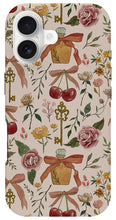 Load image into Gallery viewer, Bows, Flowers and Cherries Pattern - Phone Case