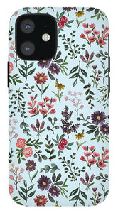 Bright Watercolor Flower - Blue - Phone Case