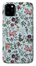 Load image into Gallery viewer, Bright Watercolor Flower - Blue - Phone Case