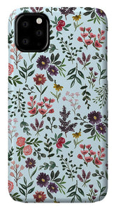 Bright Watercolor Flower - Blue - Phone Case