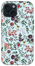 Load image into Gallery viewer, Bright Watercolor Flower - Blue - Phone Case