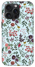 Load image into Gallery viewer, Bright Watercolor Flower - Blue - Phone Case