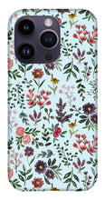 Load image into Gallery viewer, Bright Watercolor Flower - Blue - Phone Case