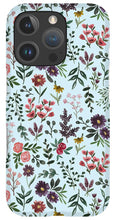 Load image into Gallery viewer, Bright Watercolor Flower - Blue - Phone Case