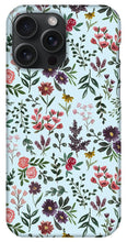 Load image into Gallery viewer, Bright Watercolor Flower - Blue - Phone Case