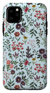Bright Watercolor Flower - Blue - Phone Case