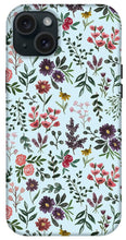 Load image into Gallery viewer, Bright Watercolor Flower - Blue - Phone Case