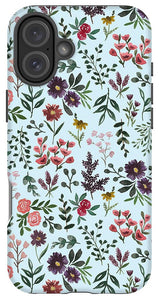 Bright Watercolor Flower - Blue - Phone Case