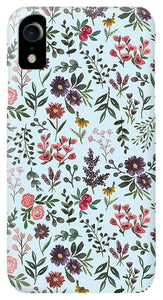 Bright Watercolor Flower - Blue - Phone Case