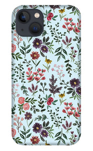 Bright Watercolor Flower - Blue - Phone Case