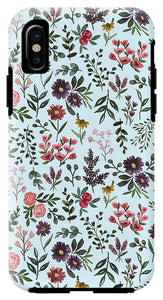 Bright Watercolor Flower - Blue - Phone Case