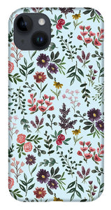 Bright Watercolor Flower - Blue - Phone Case