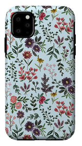 Bright Watercolor Flower - Blue - Phone Case