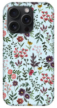 Load image into Gallery viewer, Bright Watercolor Flower - Blue - Phone Case